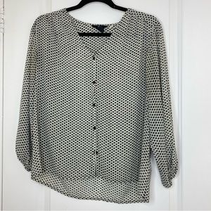 H&M Chiffon Button-Up Blouse